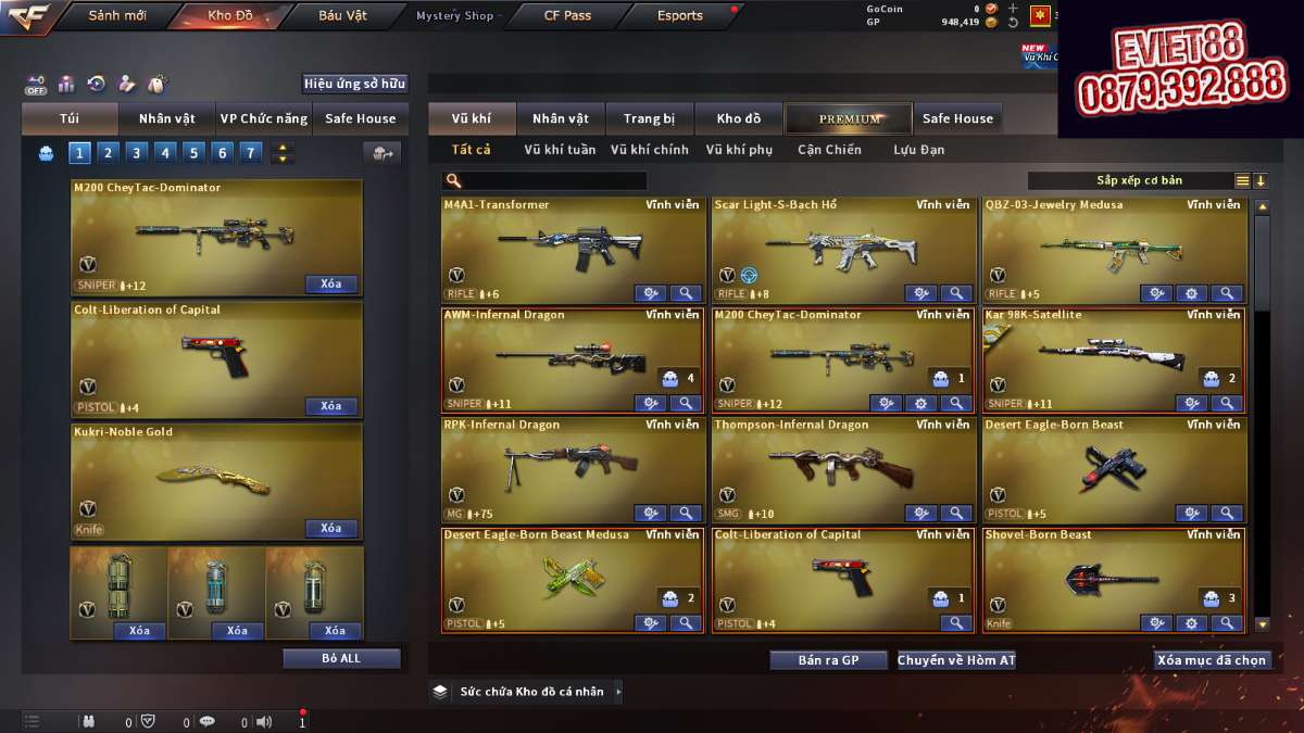 shop acc cf uy tin gia re